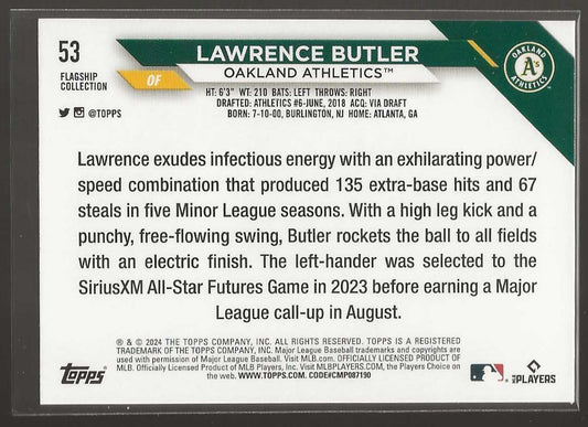 2024 Topps #53 Lawrence Butler Flagship Collection - ChronicCards
