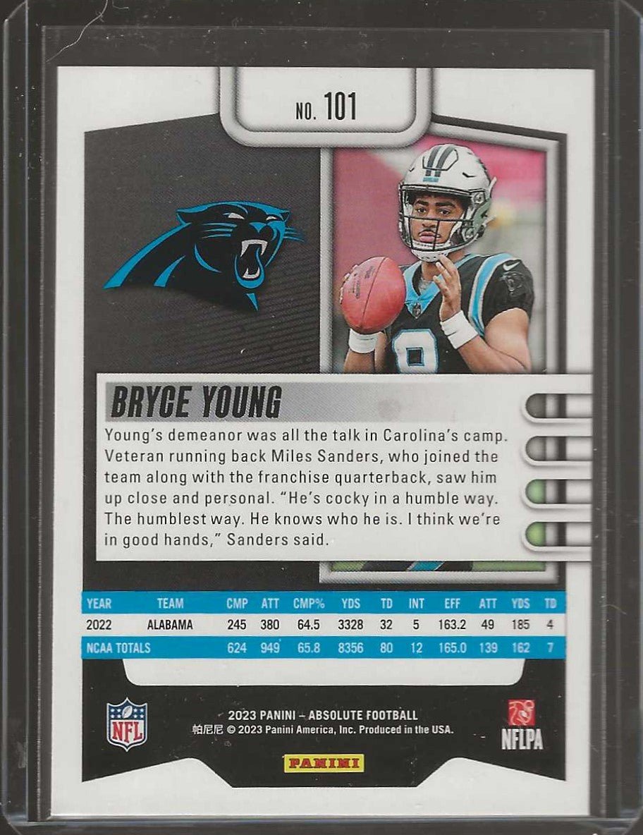2023 Panini Absolute #101 Bryce Young Retail - ChronicCards