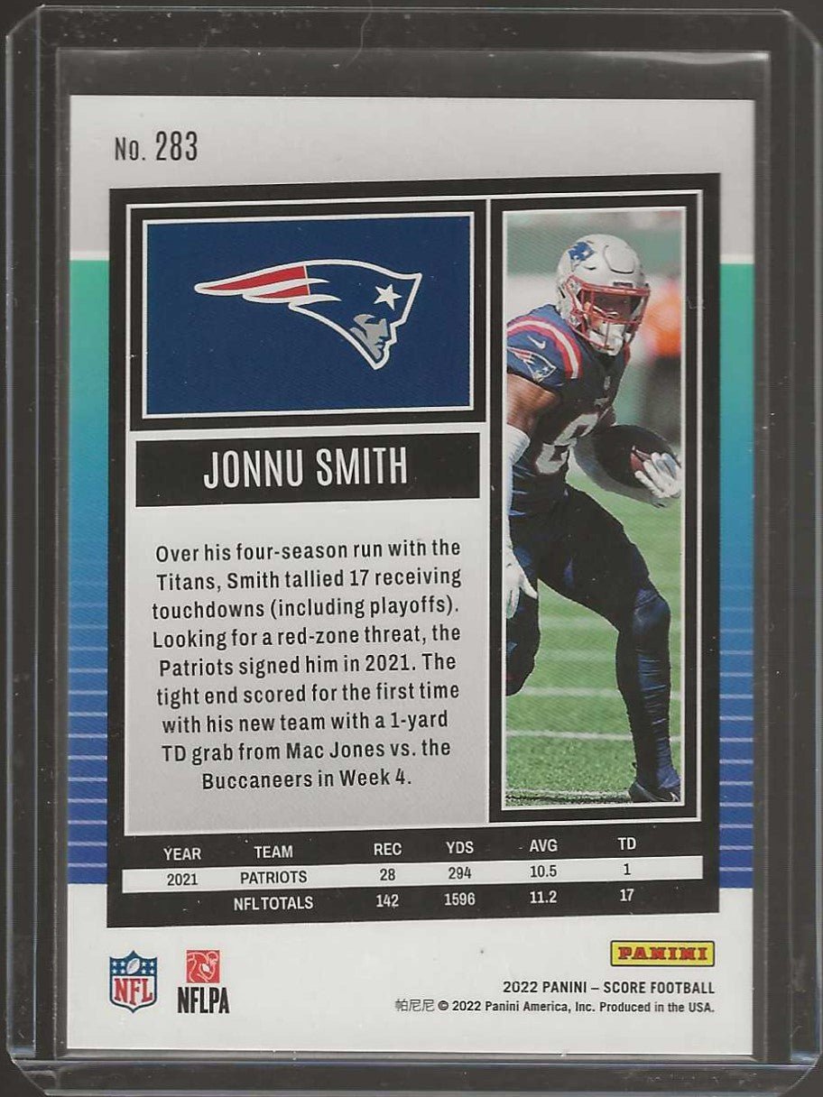 2022 Score #283 Jonnu Smith Lava #/599 - ChronicCards