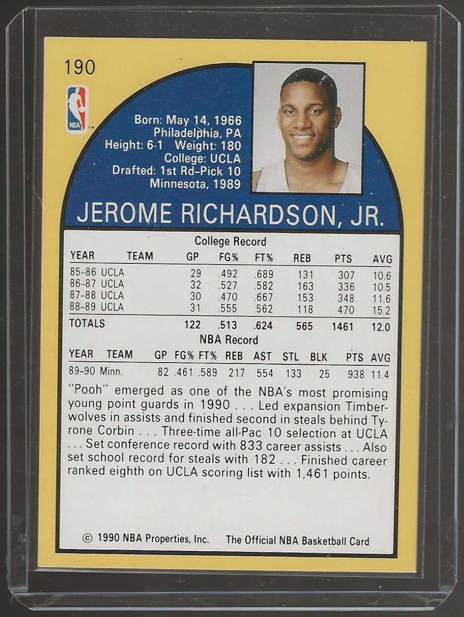 1990 - 91 Hoops #190 Pooh Richardson - ChronicCards
