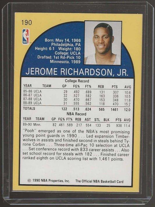 1990 - 91 Hoops #190 Pooh Richardson - ChronicCards