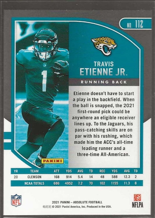 2021 Panini Absolute #112 Travis Etienne Jr. Retail - ChronicCards