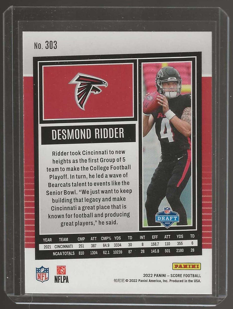 2022 Score #303 Desmond Ridder - ChronicCards