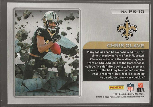 2022 Panini Prizm #PB - 10 Chris Olave Prizm Break - ChronicCards