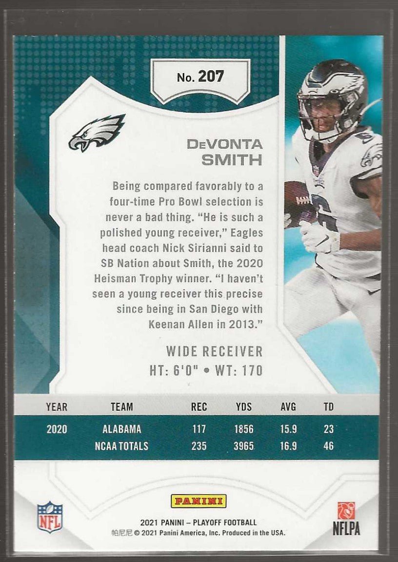 2021 Panini Playoff #207 DeVonta Smith - ChronicCards