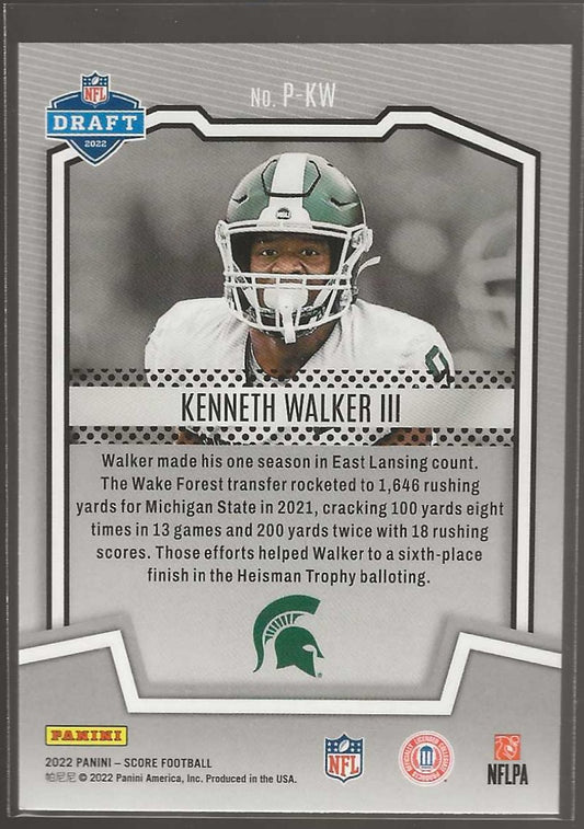 2022 Score #P - KW Kenneth Walker III PROtential - ChronicCards