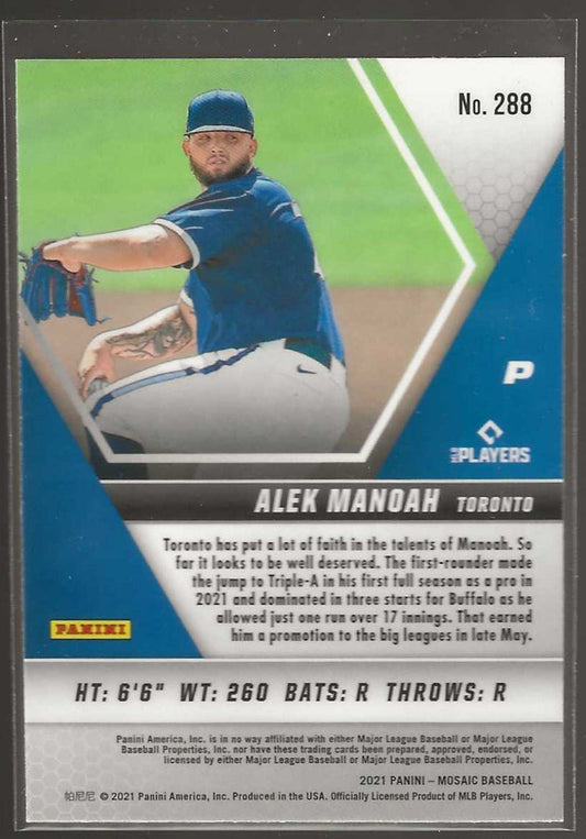 2021 Panini Mosaic #288 Alek Manoah - ChronicCards