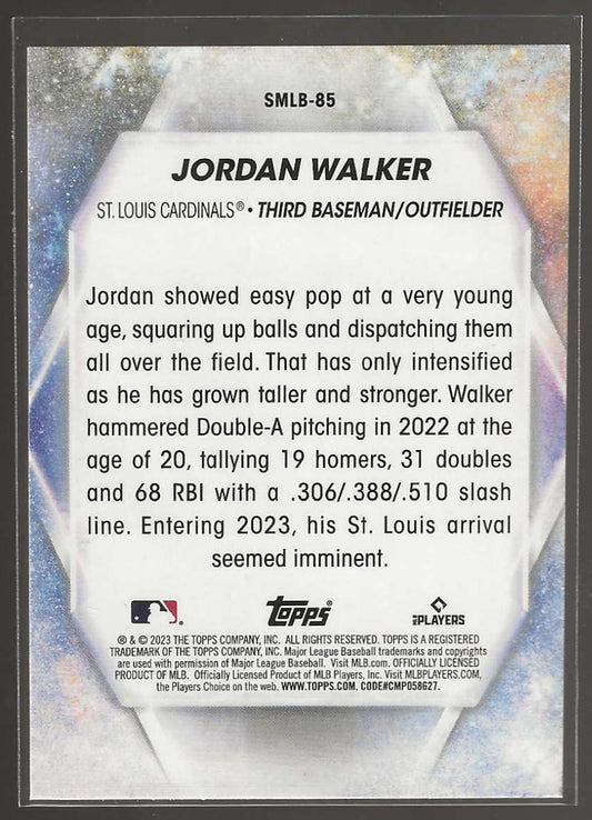 2023 Topps Update #SMLB - 85 Jordan Walker Stars of MLB - ChronicCards