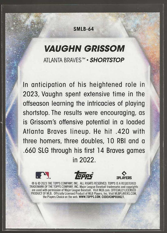 2023 Topps Update #SMLB - 64 Vaughn Grissom Stars of MLB - ChronicCards