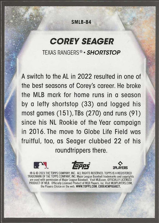 2023 Topps Update #SMLB - 84 Corey Seager Stars of MLB - ChronicCards