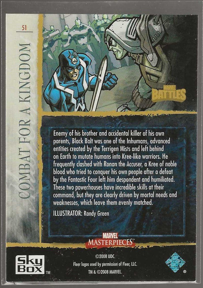 Marvel #51 Marvel Battles Masterpieces - Combat for a Kingdom - ChronicCards