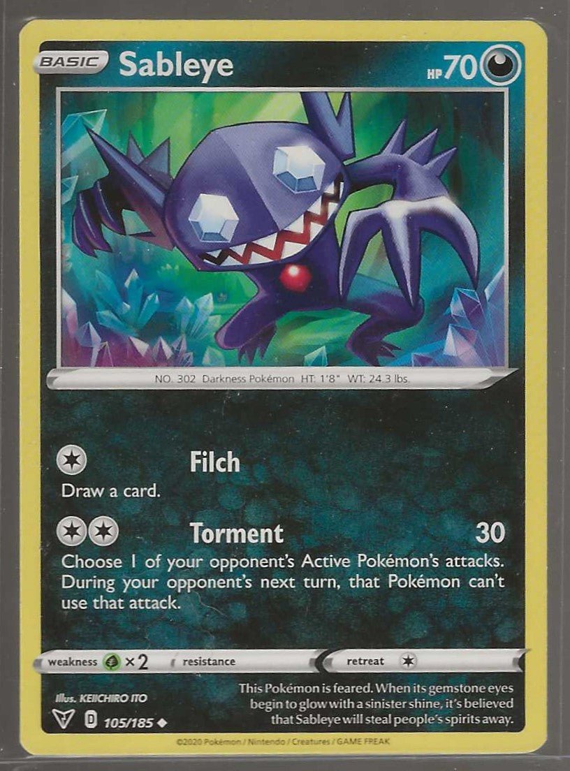 SWSH04: Vivid Voltage #105/185 Sableye - ChronicCards