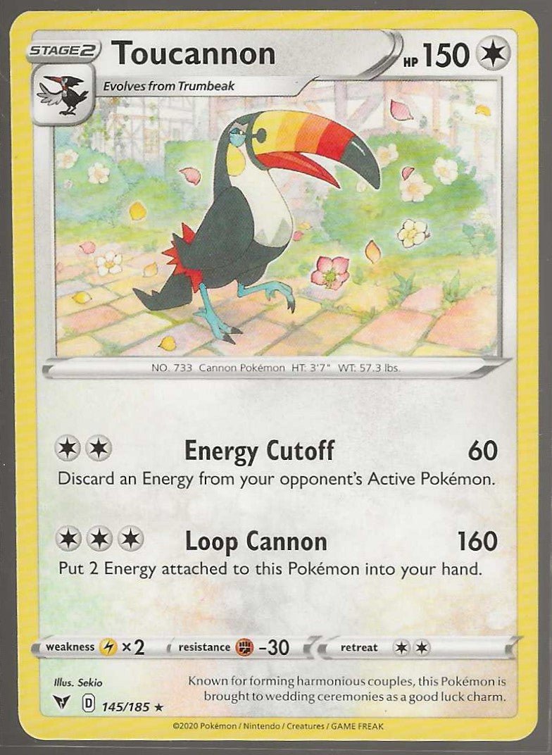 SWSH04: Vivid Voltage #145/185 Toucannon - ChronicCards