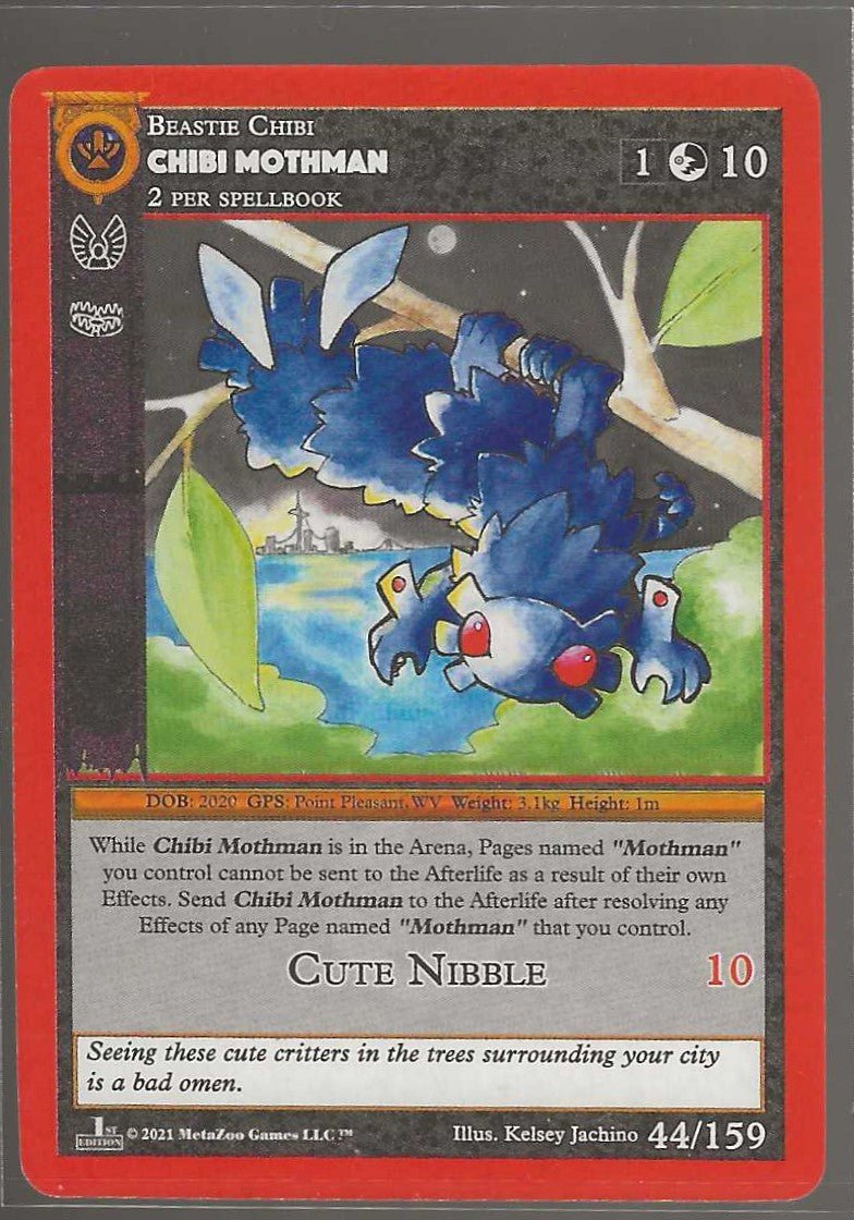MetaZoo 1st Edition #44/159 Chibi Mothman - ChronicCards