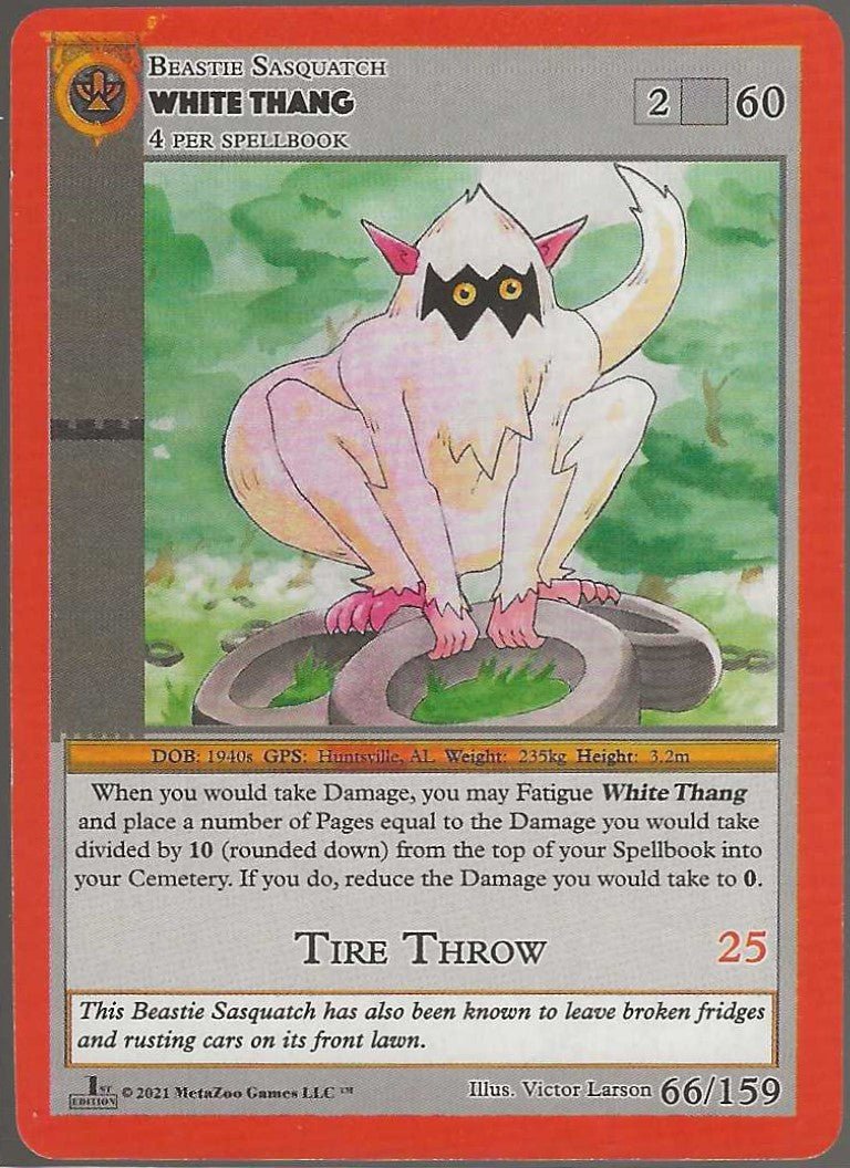 MetaZoo 1st Edition #66/159 White Thang - ChronicCards