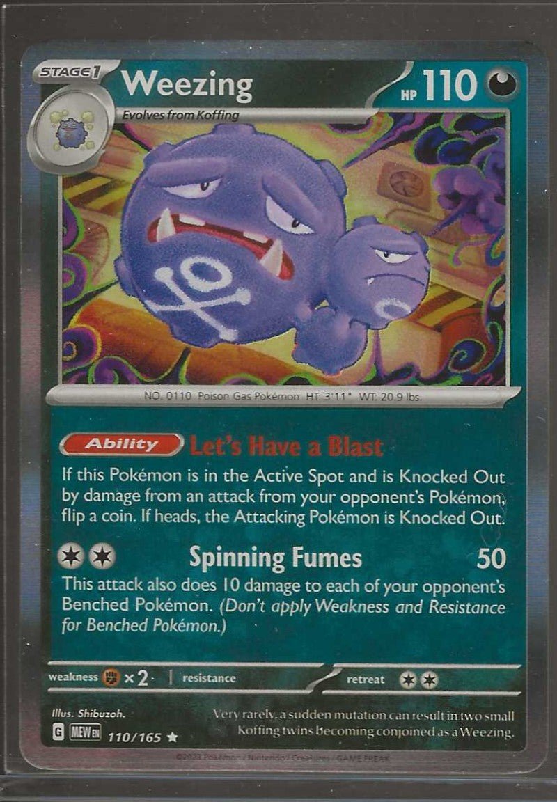 SV: Scarlet & Violet 151 #110/165 Weezing - ChronicCards