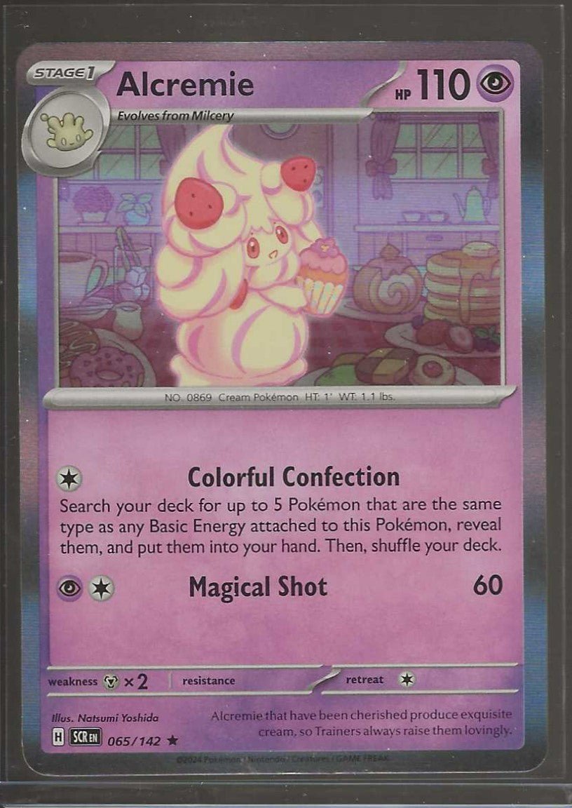 ALCREMIE Holo 65/142 Rare Pokemon Stellar Crown TCG 2024 - ChronicCards