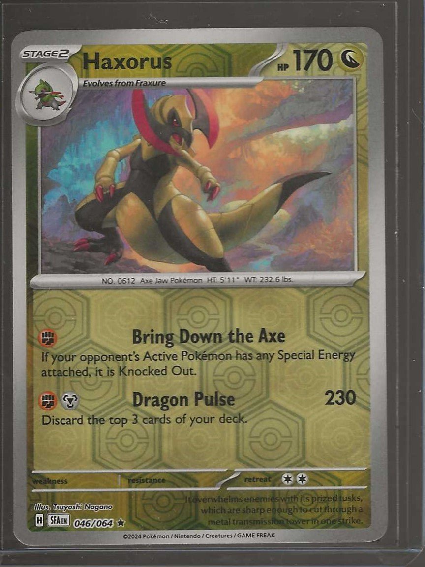 Pokemon TCG Haxorus - 046/064 - Reverse Holo - Shrouded Fable - ChronicCards