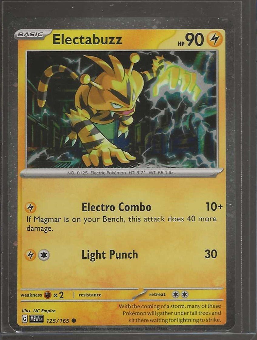 Pokemon TCG - #125/165 Electabuzz (Cosmos Holo) - ChronicCards