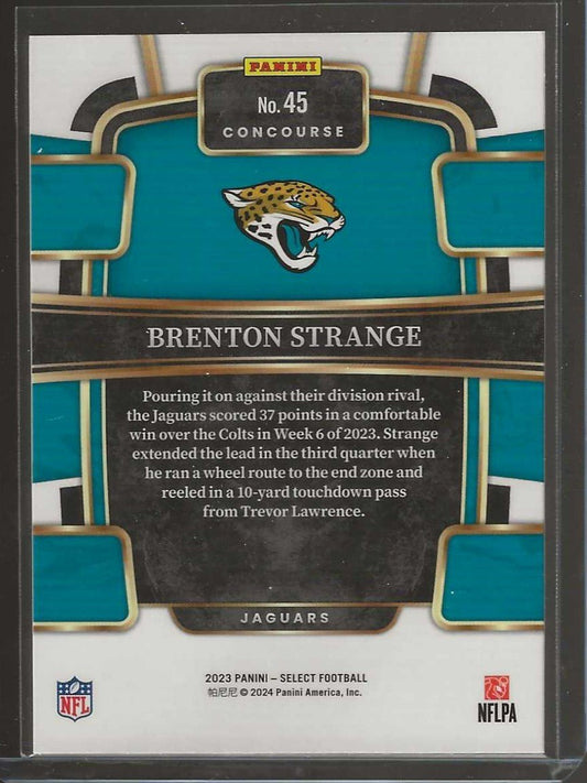 2023 Panini Select Football #45 Brenton Strange Concourse - Jaguars - ChronicCards
