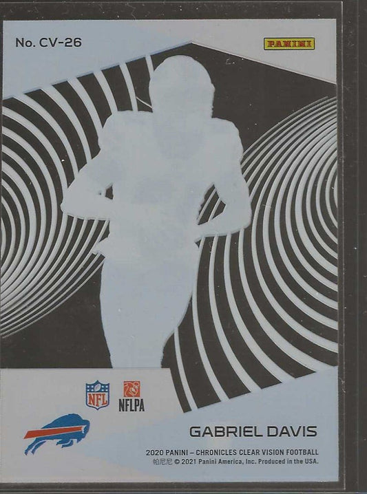 2020 Panini Chronicles #CV - 26 Gabriel Davis Clear Vision Rookies - ChronicCards