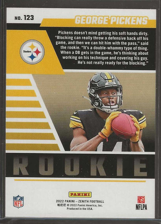 2022 Zenith #123 George Pickens Retail - ChronicCards