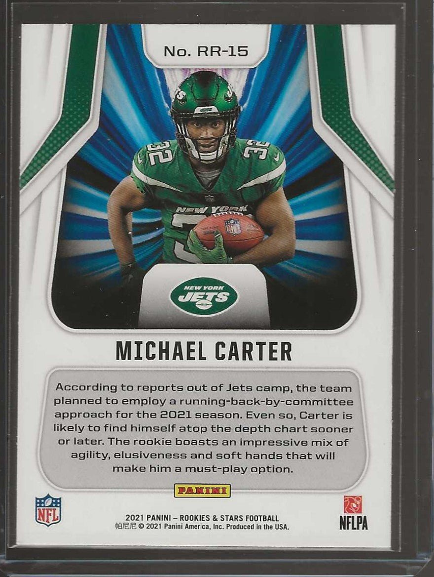 2021 Panini Rookies & Stars #RR - 15 Michael Carter Rookie Rush - ChronicCards