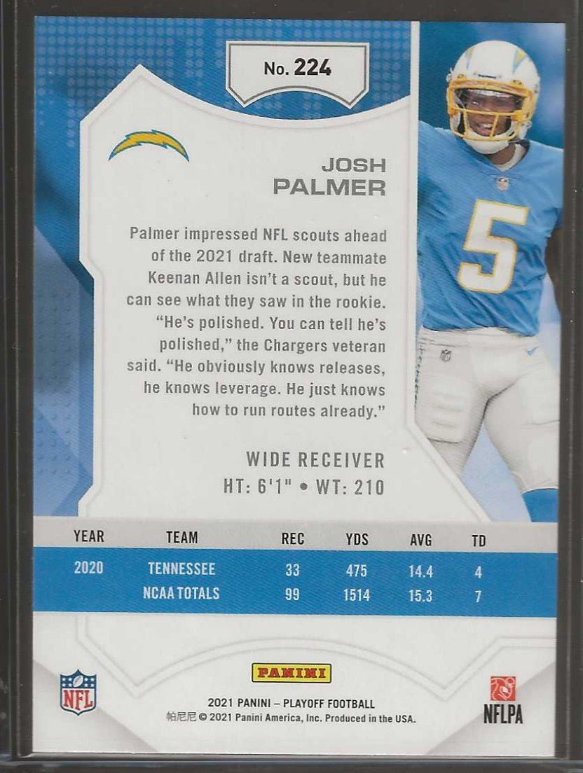 2021 Panini Playoff #224 Josh Palmer - ChronicCards