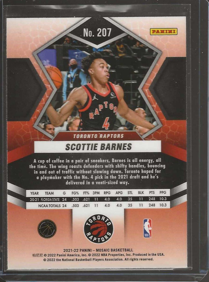 2021 - 22 Panini Mosaic #207 Scottie Barnes - ChronicCards