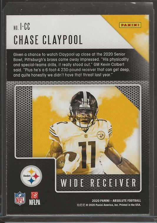 2020 Panini Absolute #I - CC Chase Claypool Introductions - ChronicCards