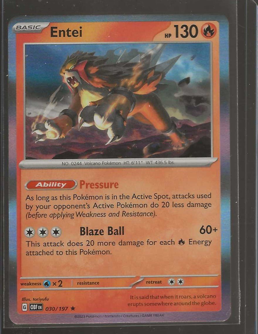 SV03: Obsidian Flames #030/197 Entei - ChronicCards