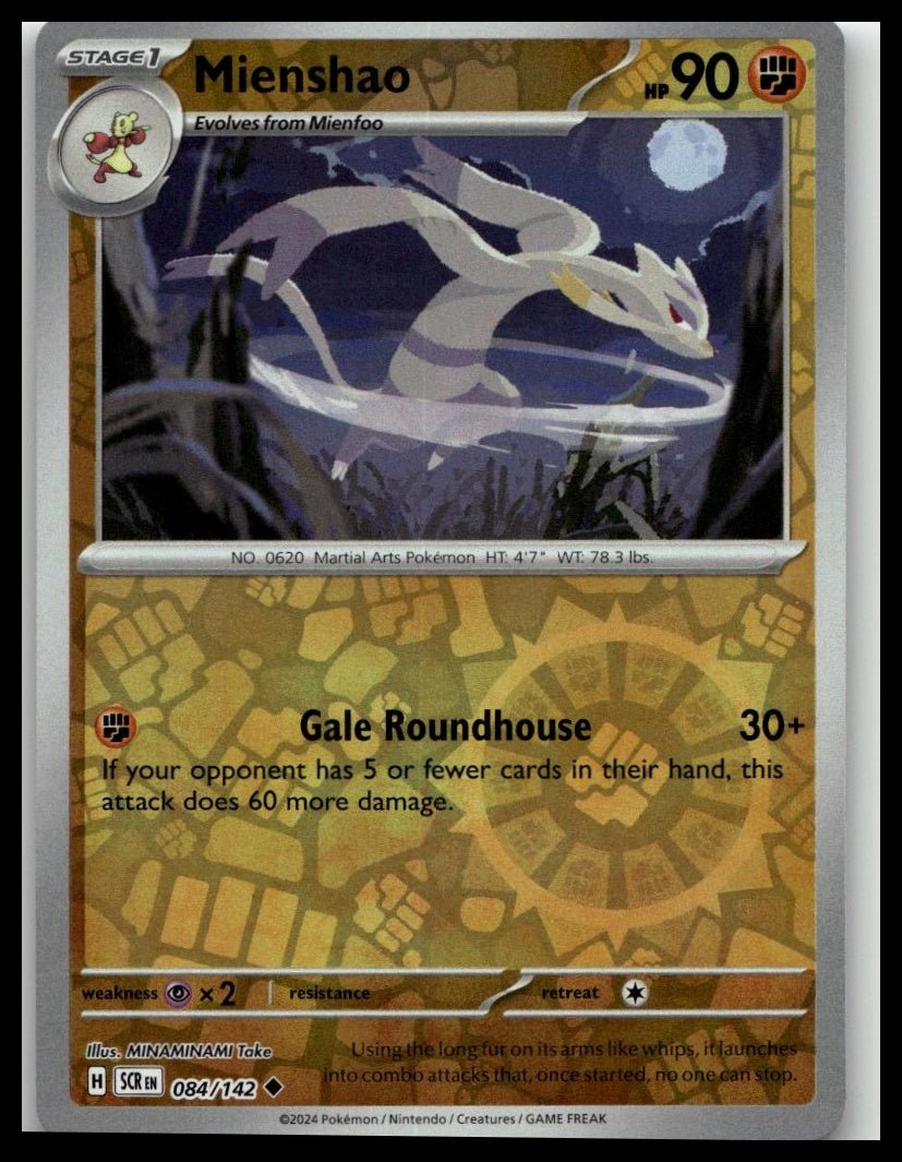 Mienshao (84/142) - SV07 Stellar Crown - Near Mint Mienshao (84/142) - SV07 Stellar Crown - Near Mint