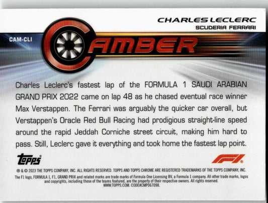 2023 Topps Chrome Formula 1 #CAM - CLI Charles Leclerc Camber - ChronicCards