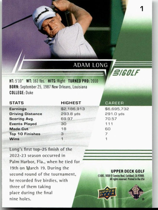 2024 Upper Deck #1 Adam Long - ChronicCards
