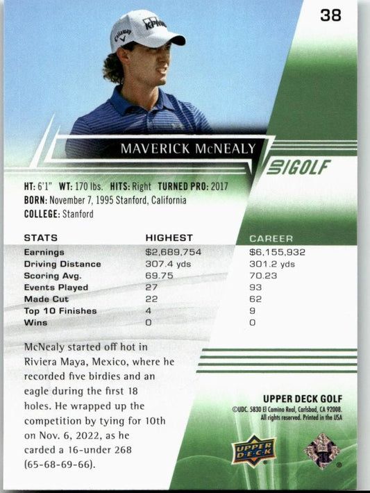 2024 Upper Deck #38 Maverick McNealy - ChronicCards