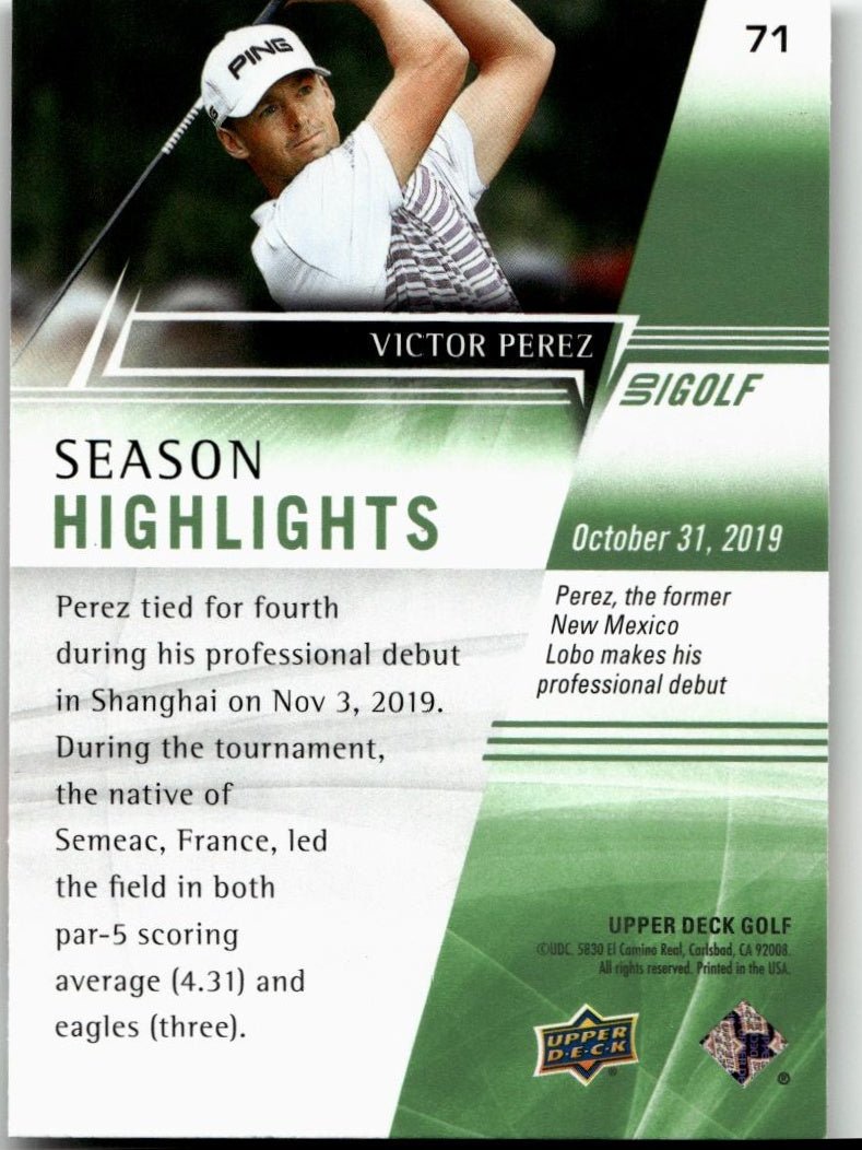 2024 Upper Deck #71 Victor Perez - ChronicCards