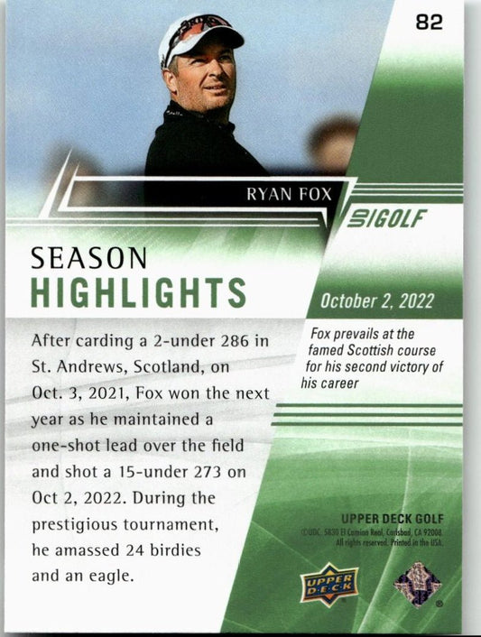 2024 Upper Deck #82 Ryan Fox - ChronicCards