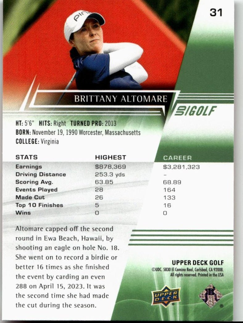 2024 Upper Deck #31 Brittany Altomare - ChronicCards