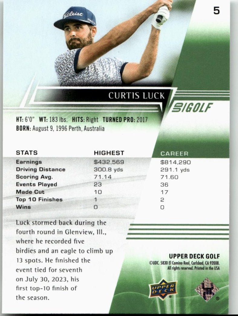 2024 Upper Deck #5 Curtis Luck - ChronicCards