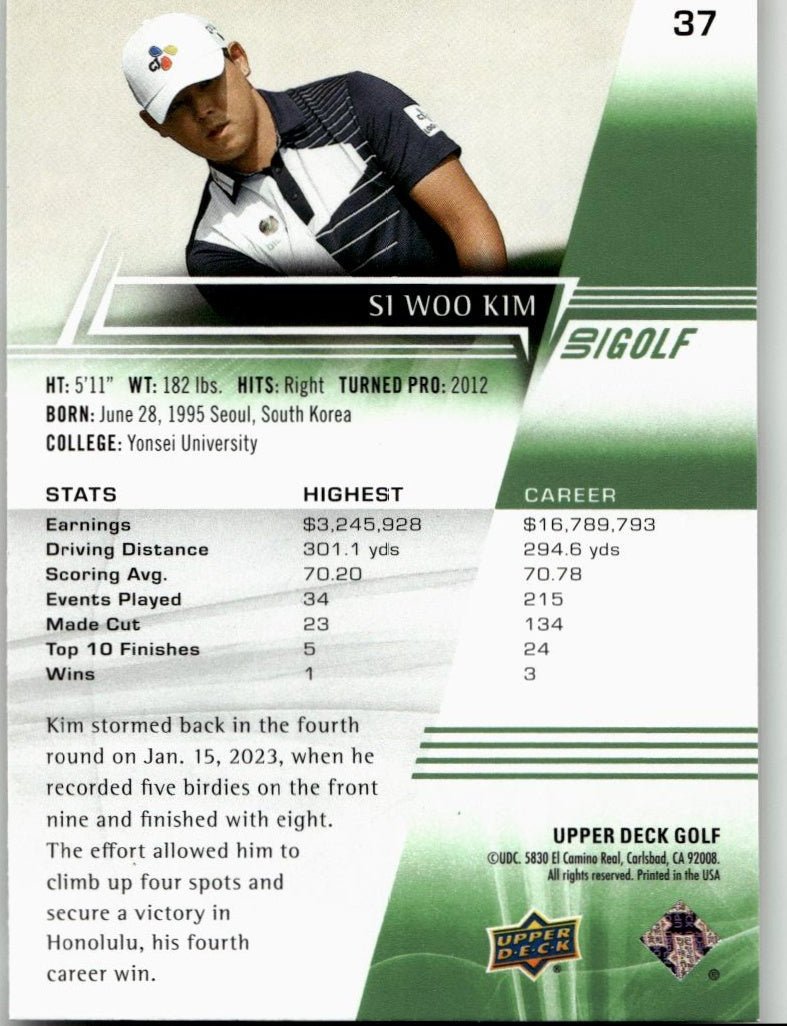 2024 Upper Deck #37 Si Woo Kim - ChronicCards