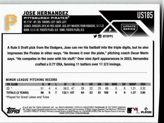 2023 Topps Update #US185 Jose Hernandez - ChronicCards