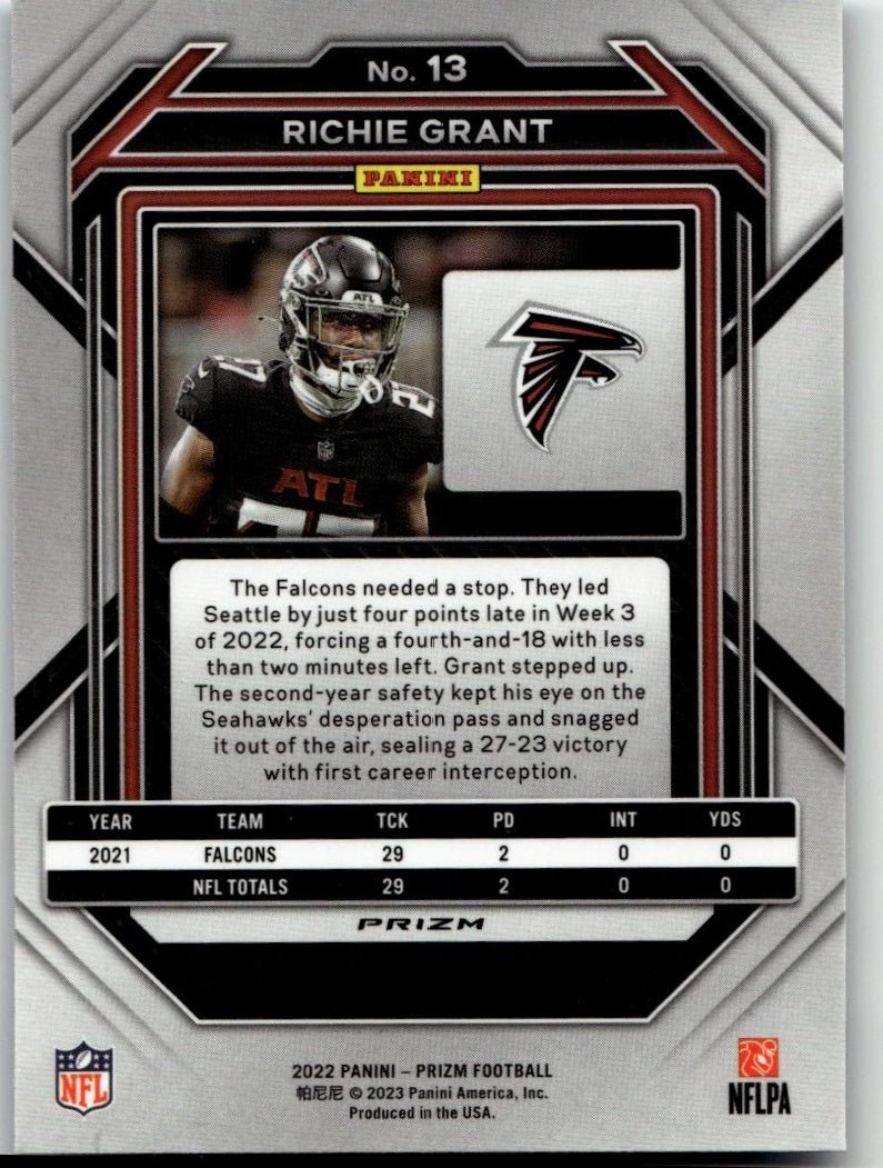 2022 Panini Prizm #13 Richie Grant Blue - ChronicCards
