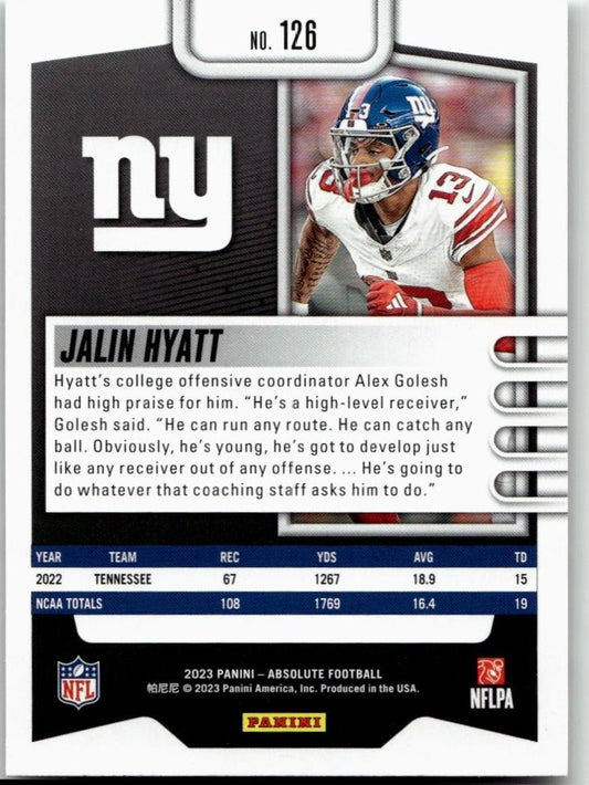 2023 Panini Absolute #126 Jalin Hyatt Retail - ChronicCards