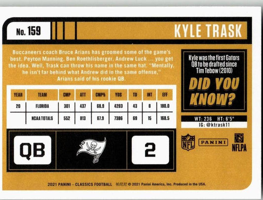 2021 Panini Classics #159 Kyle Trask - ChronicCards