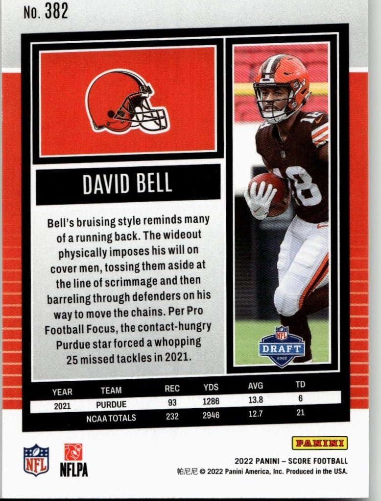 2022 Score #382 David Bell - ChronicCards