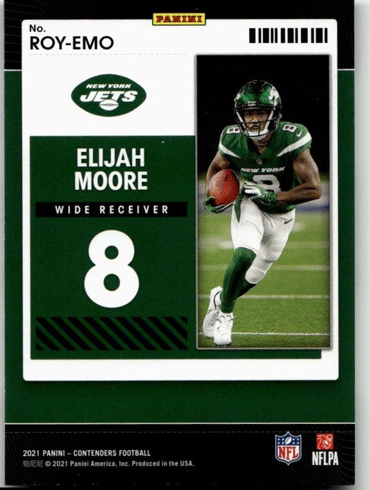 2021 Panini Contenders #ROY - EMO Elijah Moore Rookie of the Year Contenders - ChronicCards