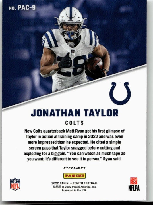 2022 Zenith #PAC - 9 Jonathan Taylor 1992 Pacific - ChronicCards