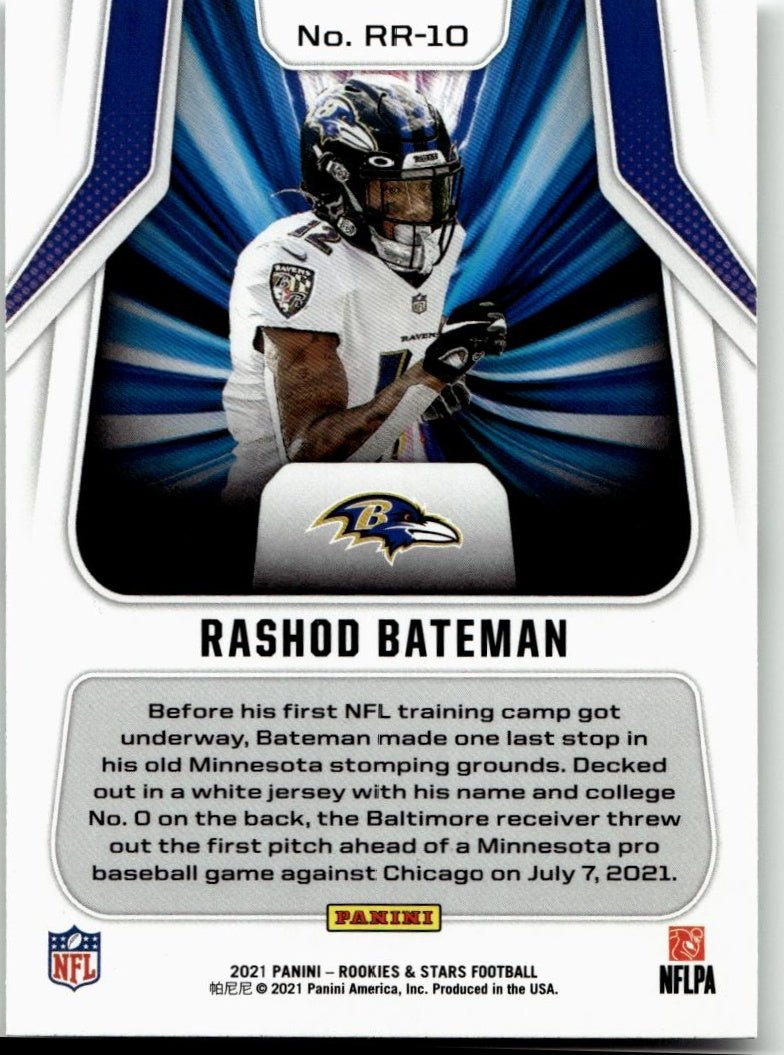 2021 Panini Rookies & Stars #RR - 10 Rashod Bateman Rookie Rush - ChronicCards