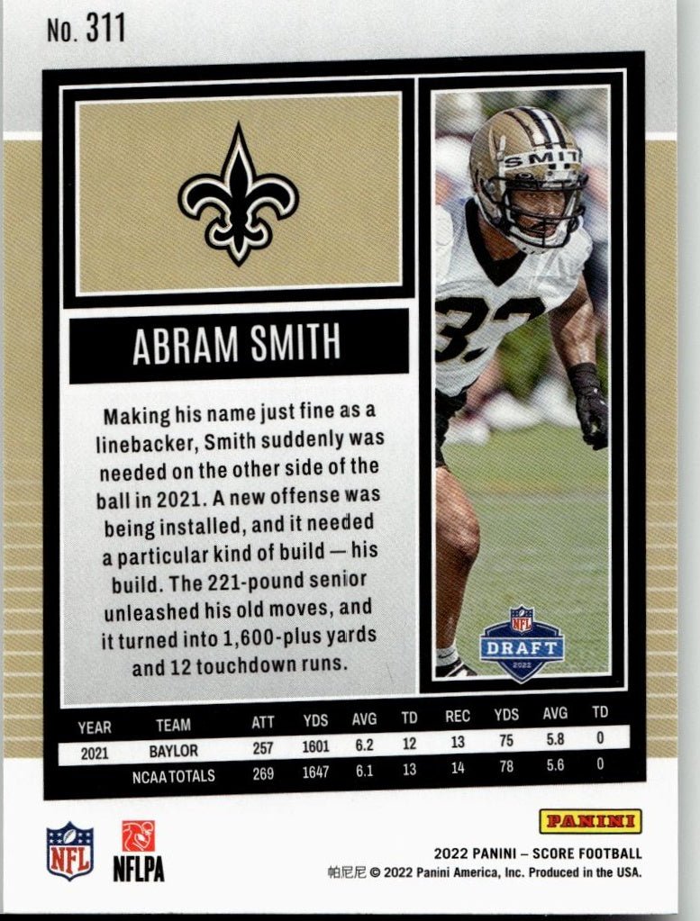 2022 Score #311 Abram Smith - ChronicCards