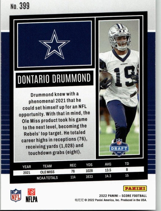 2022 Score #399 Dontario Drummond - ChronicCards